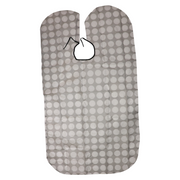 Salon cape with stylish polka dots for professional hair styling