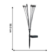 Ground stake solar LED garden light installed in lawn
