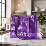 Additional view of stylish transparent shopping tote