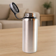 Durable stainless steel insulated water bottle with leak-proof cap