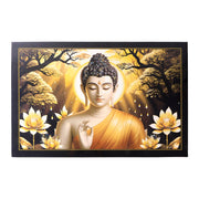 Framed Lord Buddha painting enhancing positivity and peace in home or yoga studio