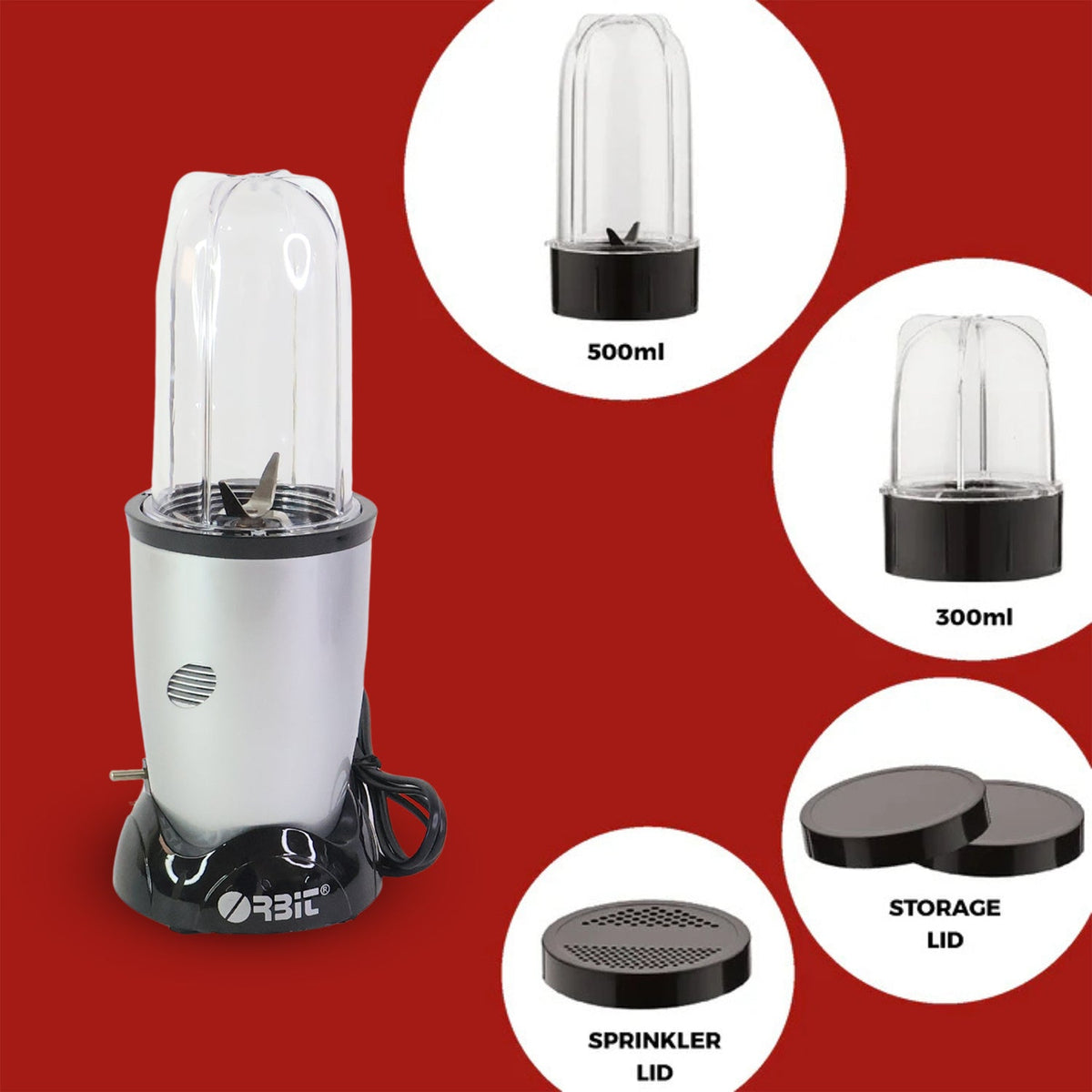Mixer used for preparing fresh juices with powerful 400W motor