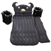 Car air mattress installed in car back seat for sleeping