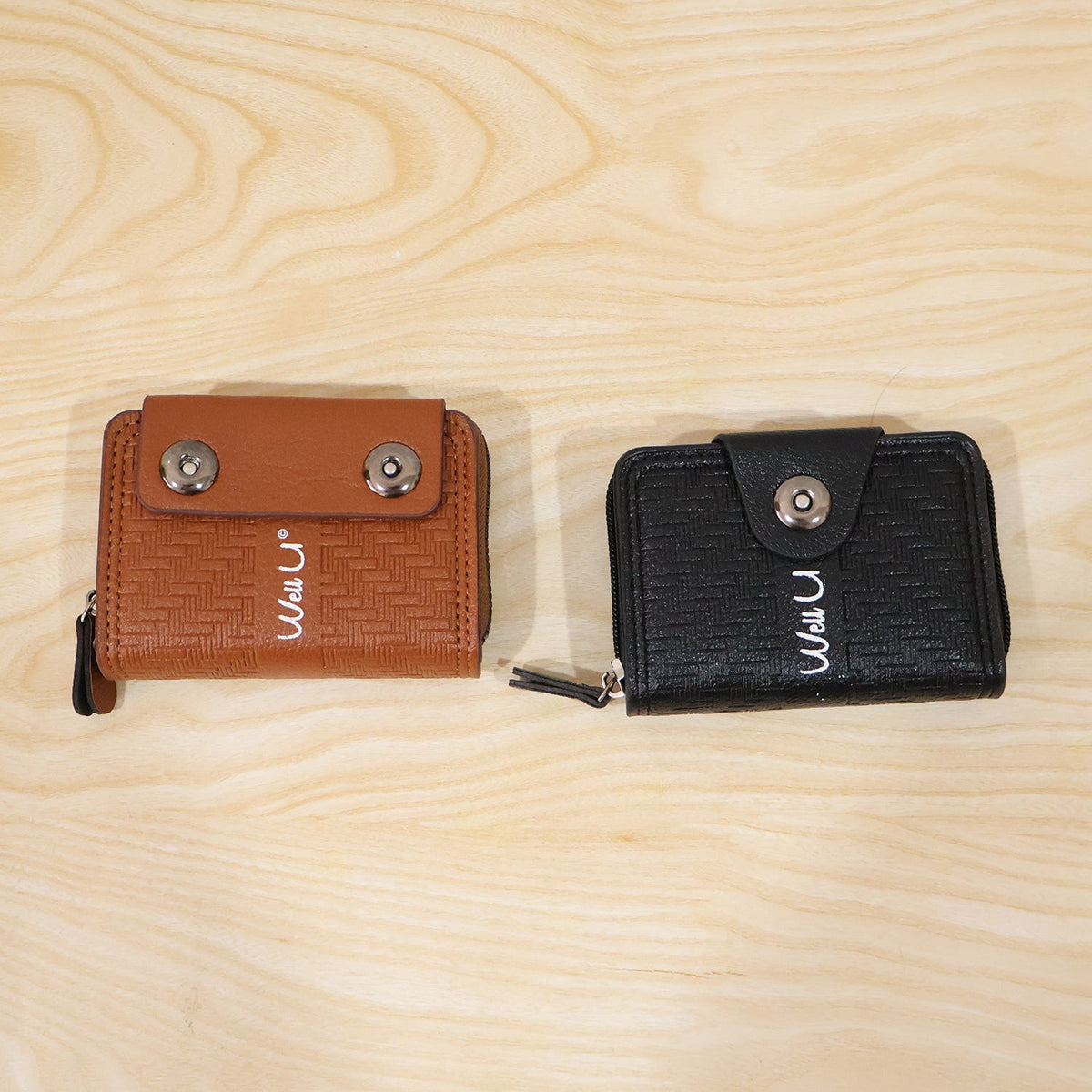 Black Zip-Around Card Holder Wallet – Secure Multi-Card Organizer