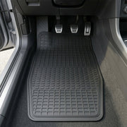 Durable textured rubber car floor mats designed for all weather use