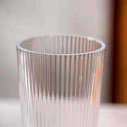 Close up of ribbed pattern on Supermom Casa Plastic Glass