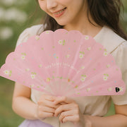 Side profile of the stylish foldable hand fan for women