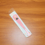 Fully expanded foldable hand fan with colorful floral print