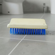 Hard bristle cleaning brush designed for tough stains on floors and clothing