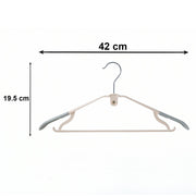 Lightweight plastic hangers for easy handling