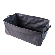 Foldable cloth storage organizer bag folded flat for storage