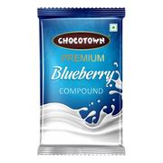 Top-down view of Chocotown Blueberry Compound Chocolate bar