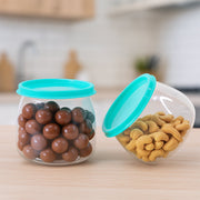 Airtight kitchen storage containers with leakproof lids for dry food storage