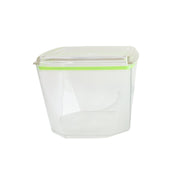 Organized kitchen shelves with stackable leak-proof food containers food storage container