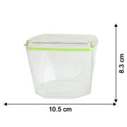 Dimension overview for 500ml leak-proof food storage containers