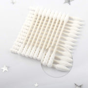 Cotton swabs arranged for easy use in personal grooming