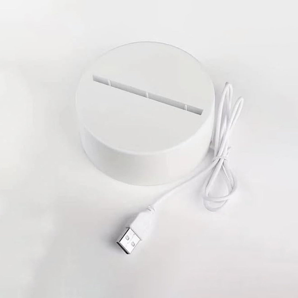 Desk lamp with LED acrylic message board lighting up handwritten notes