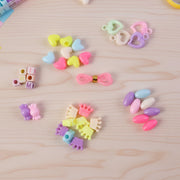 DIY craft kit with assorted beads and elastic thread for jewellery making