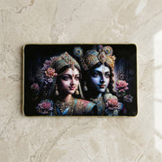 Beautiful Radha Krishna canvas art framed for living room or temple