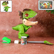 Dinosaur-shaped stationery gift set for kids with pencil and sharpener