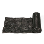 Pack of 30 eco-friendly garbage bags stacked neatly
