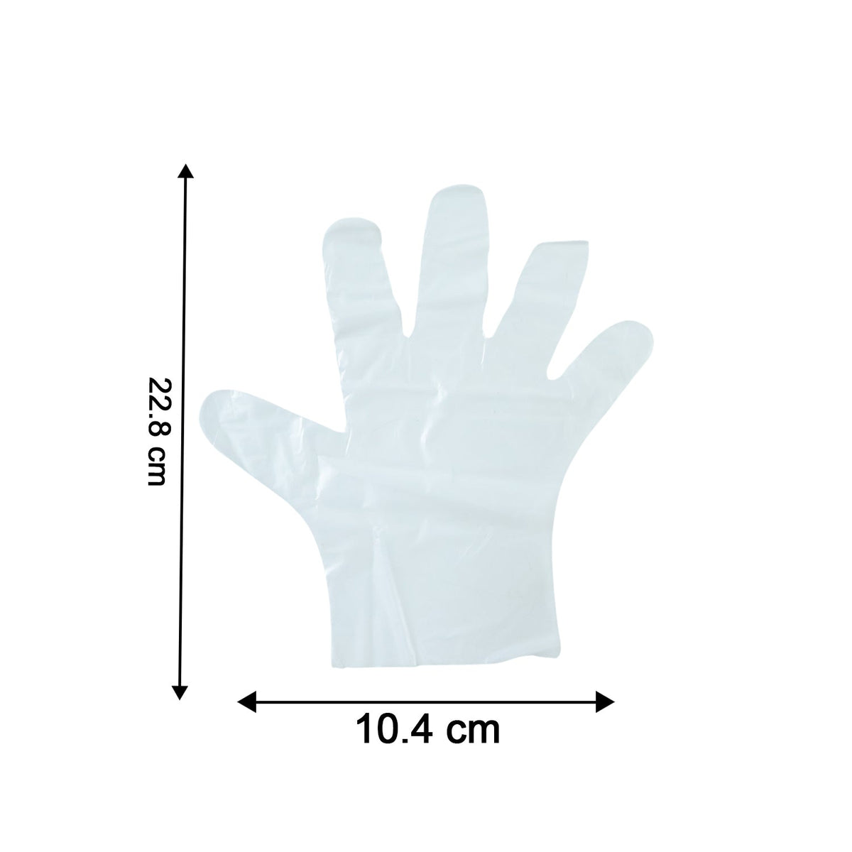 Clear plastic gloves pack suitable for multiple household tasks