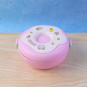 Top view of the Donut Lunch Box with its secure, double-insulated lid.