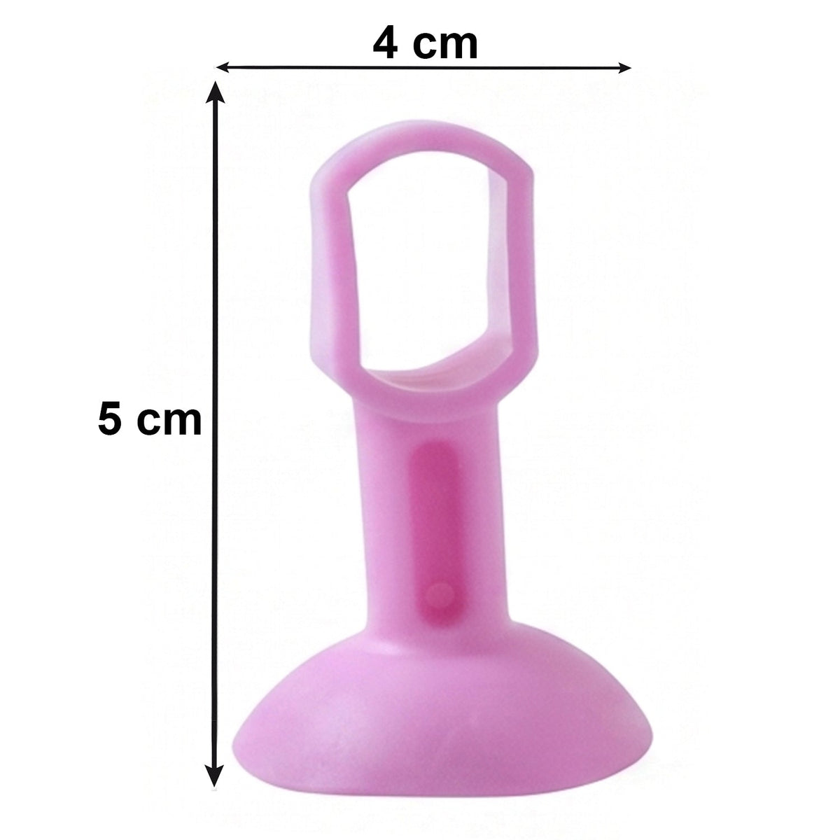 Flexible silicone door stopper absorbing impact on wall