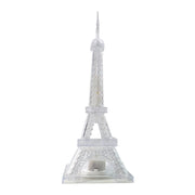 Showpiece night lamp in the shape of the Eiffel Tower with glowing LED lights