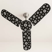 Elastic-fit ceiling fan blade cover being installed easily without tools