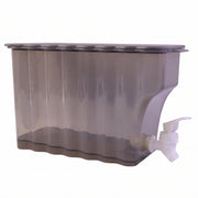 Top-down view of the compact, slim water dispenser for countertop or fridge