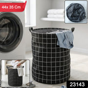 Spacious clothes storage basket with foldable design