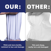 Illustration demonstrating how to securely seal a tamper-proof courier bag.