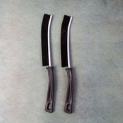 Cleaning brush designed for tile gap and narrow crevice cleaning with stiff bristles