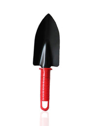 Overhead view of the XcelCraft gardening tools, highlighting their ergonomic design and sturdy build.