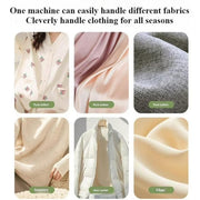Detailed view of garment steamer design for home fabric care