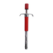 Top view of stainless steel gas lighter with rust-proof finish