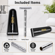 Ergonomic handle of stainless steel safety razor in mix colors