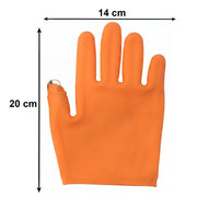Flexible silicone gloves with finger protection for kitchen safety