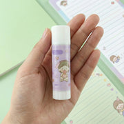 Twist-up mechanism of cartoon design solid glue stick for controlled use