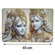 Luxury Radha Krishna framed artwork for aesthetic home decor