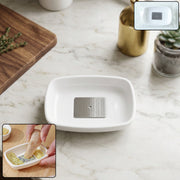 Garlic ginger grinding plate with stainless steel surface