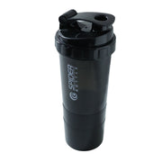 Upright protein shaker bottle for fitness and hydration