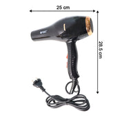 Lightweight professional salon hair dryer with concentrator attachment