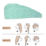 Lightweight microfiber hair towel wrap for all hair types