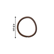 Close-up of flexible, stretchable elastic hair ties