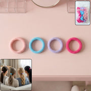 Stretchable, multicolor hair bands set for girls and kids