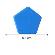Size details of colorful kids shape puzzle set