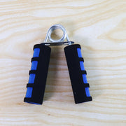 Hand grip exerciser showing foam padded ergonomic handles