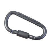 Sturdy metal hook clip carabiner with secure screw lock